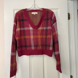 Pretty cropped sweater, size large.